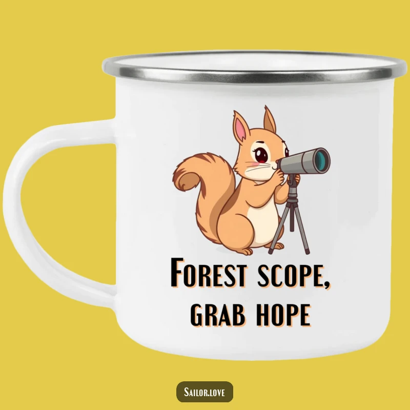 Funny Squirrel Explorer Camping Mug: Adventure Views, Hilarious Outdoor Gift