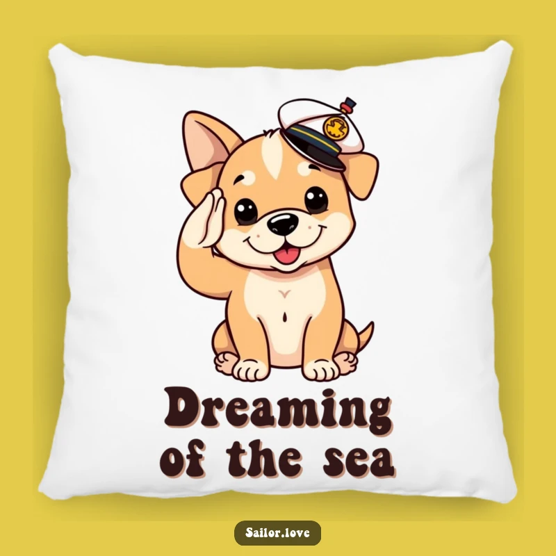 Funny Puppy Sailor Pillow: Cozy Cuteness, Adorable Funny Dog Home Gift