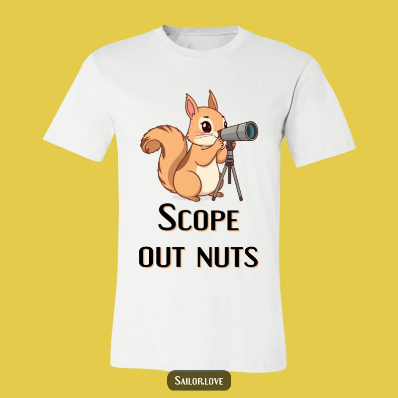 Funny Squirrel Explorer T-Shirt: Horizon Gazer Tee, Hilarious Animal Lover Gift